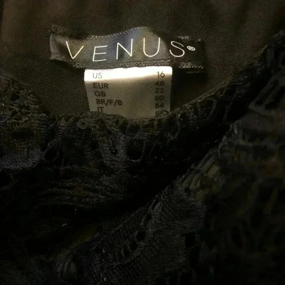 🔥VENUS Sequins and Lace Black Corset Jumpsuit with belt🔥NWT size 6 - Picture 13 of 16